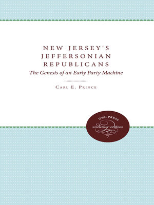 cover image of New Jersey's Jeffersonian Republicans